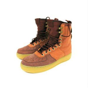 Nike SF Air Force 1 Russet Brown Shearling Lined